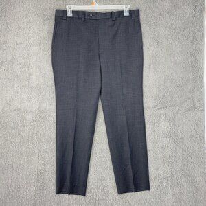 Lauren Ralph Lauren 100% Wool‎ Men's Dress Pants 36x32 Gray Plaid